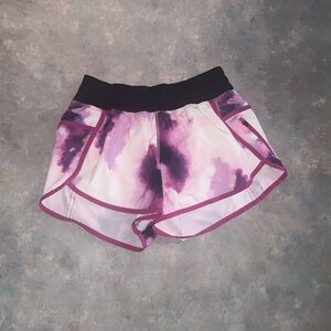 Lululemon Women's Purple and Black running shorts